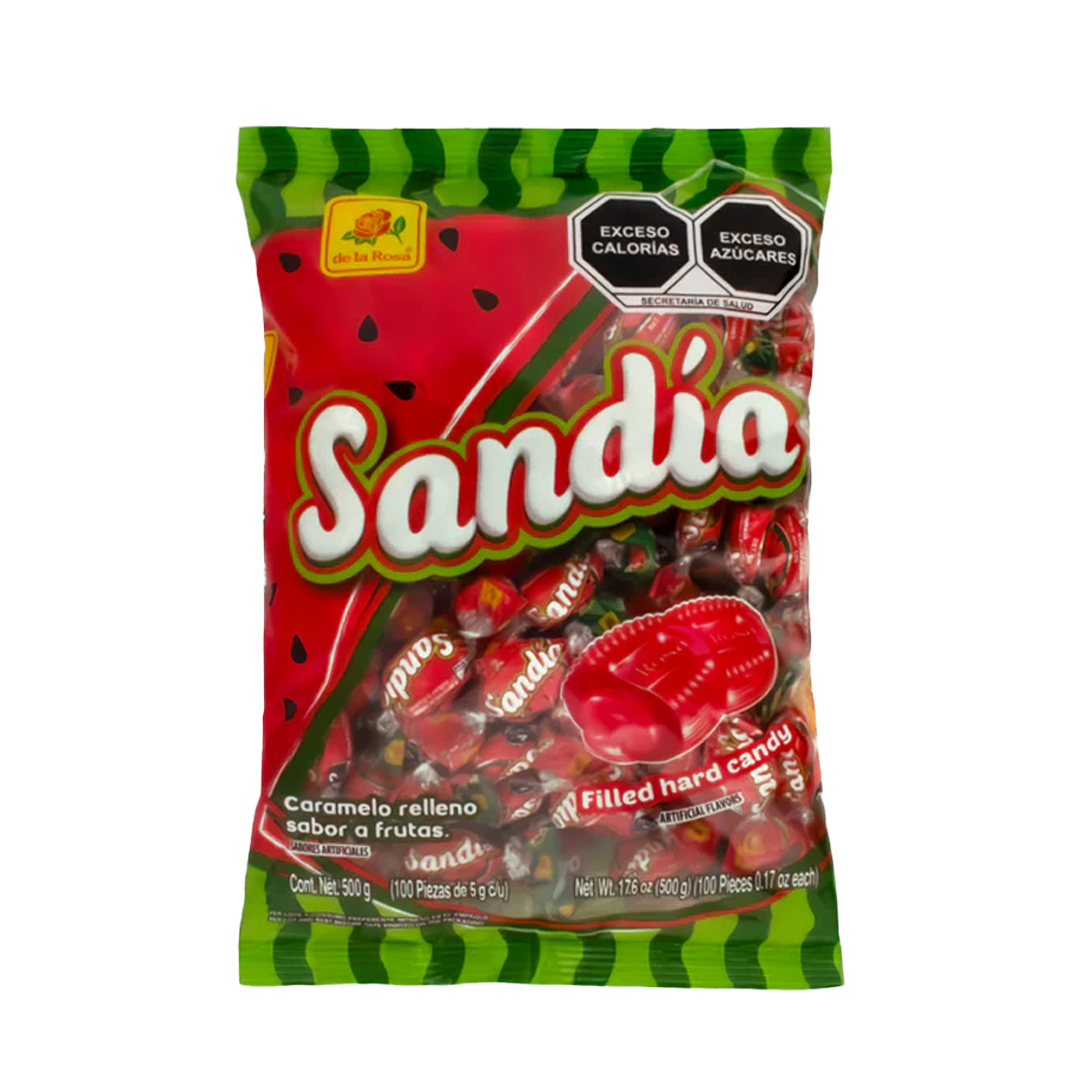 DLR CARAMELO SANDIA 1/100pz (Caja:24dsp)