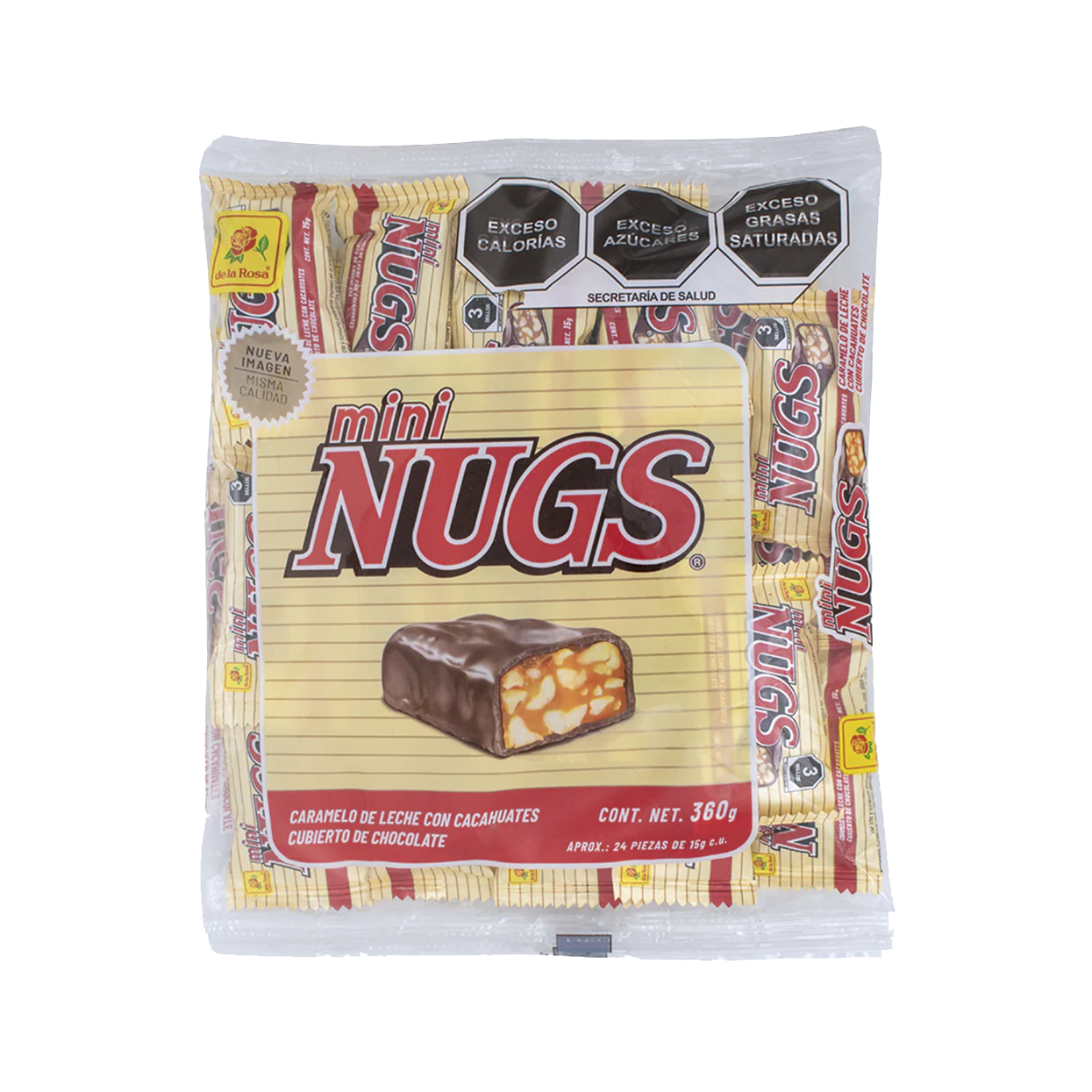 DLR MINI NUGS CHOCOLATE 1/24pz (Caja:18dsp)