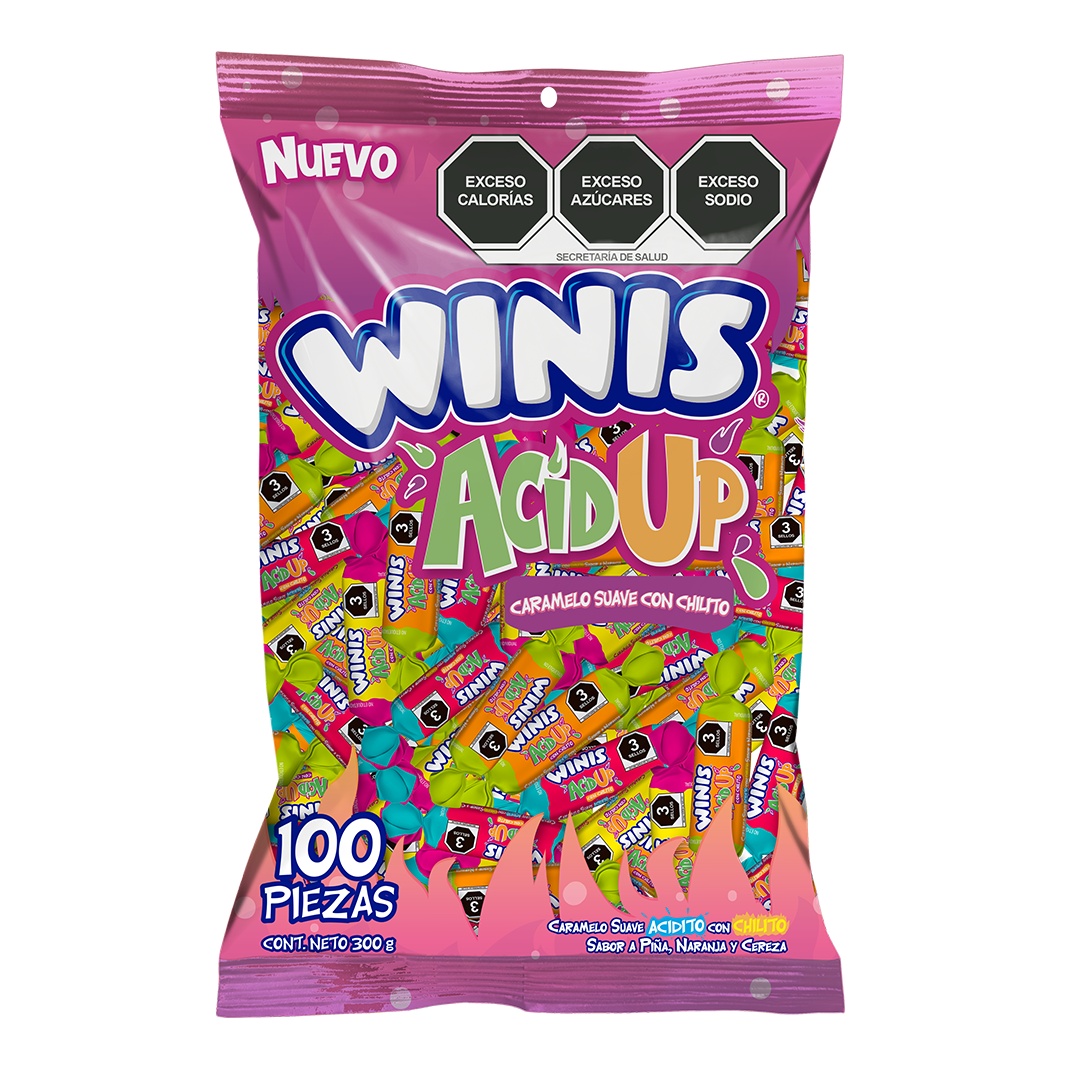 Winis Acidup Surtido - La Bolsa Contiene 100 Piezas