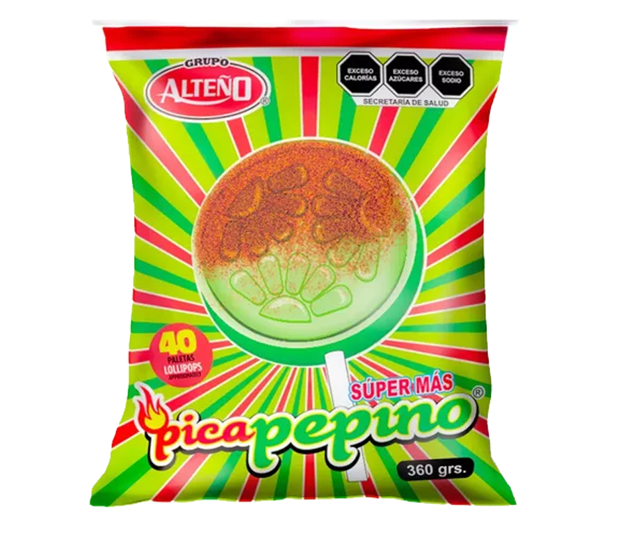 Alteño Super + Paletas Pepino - La Bolsa Contiene 40 Piezas