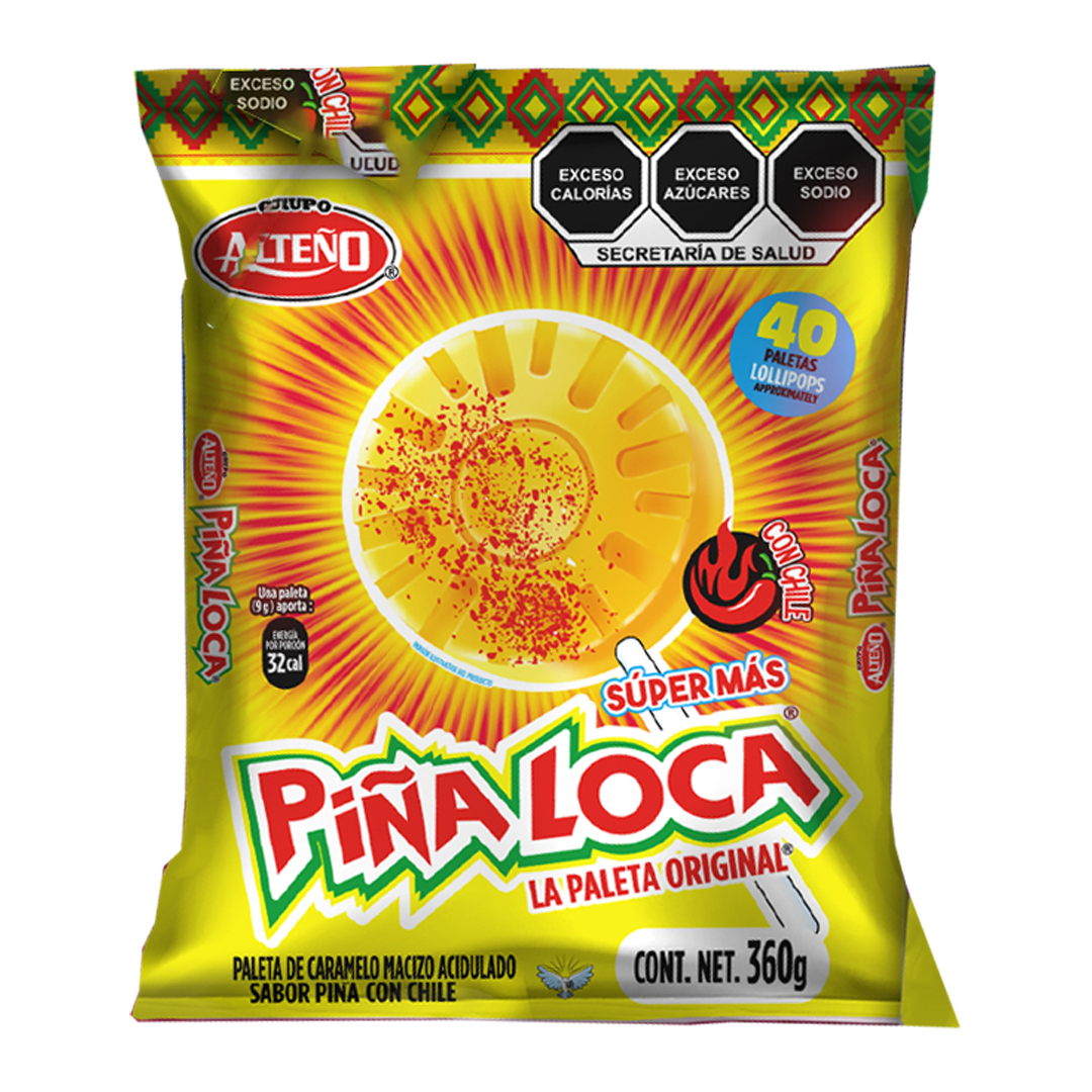 Alteño Super + Piña - La Bolsa Contiene 40 Piezas