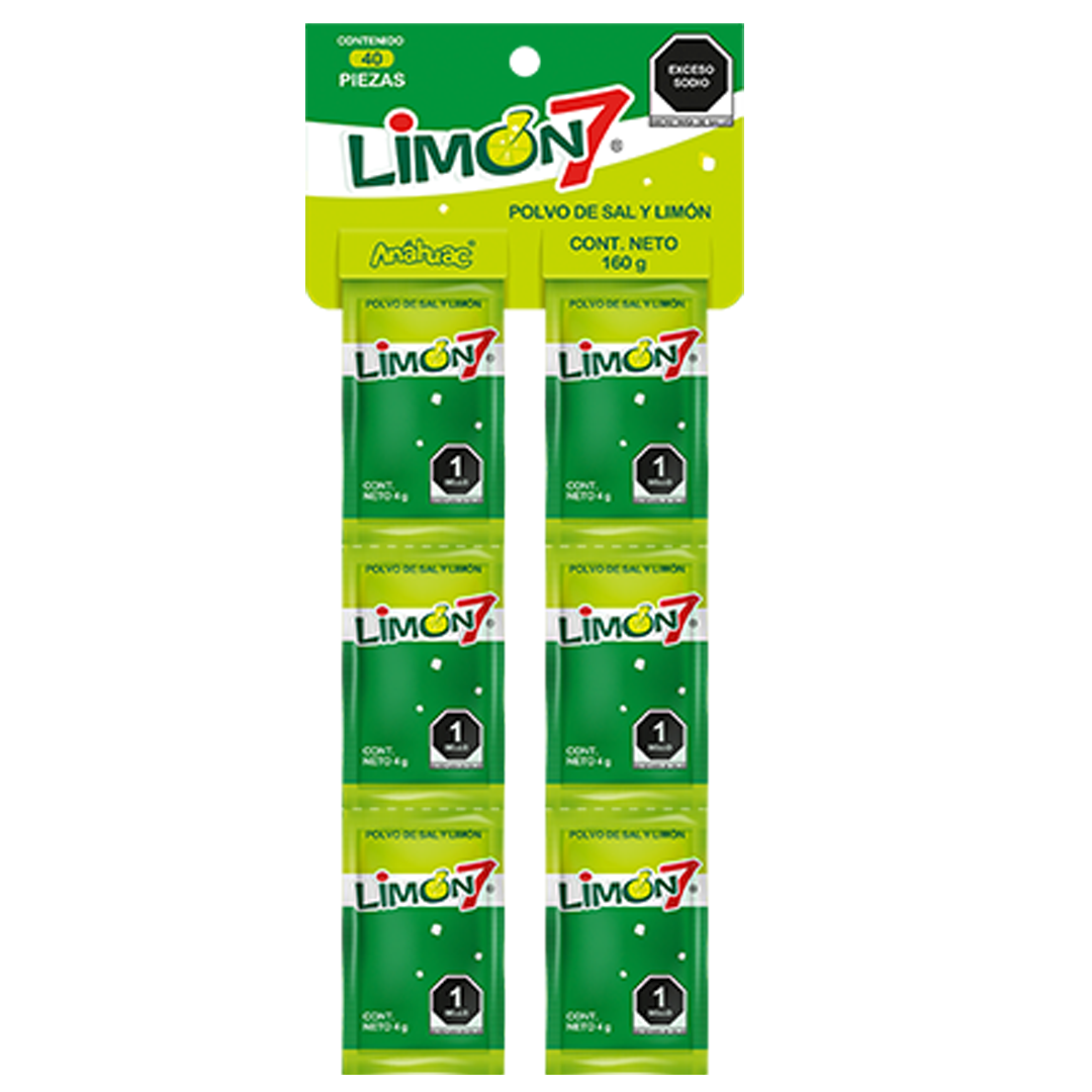 Anahuac Limon 7 Grande- La Solapa Contiene 40 Piezas