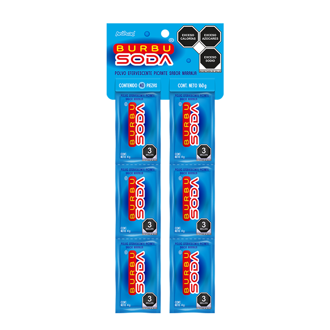Anahuac Burbusoda - La Solapa Contiene 40 Piezas