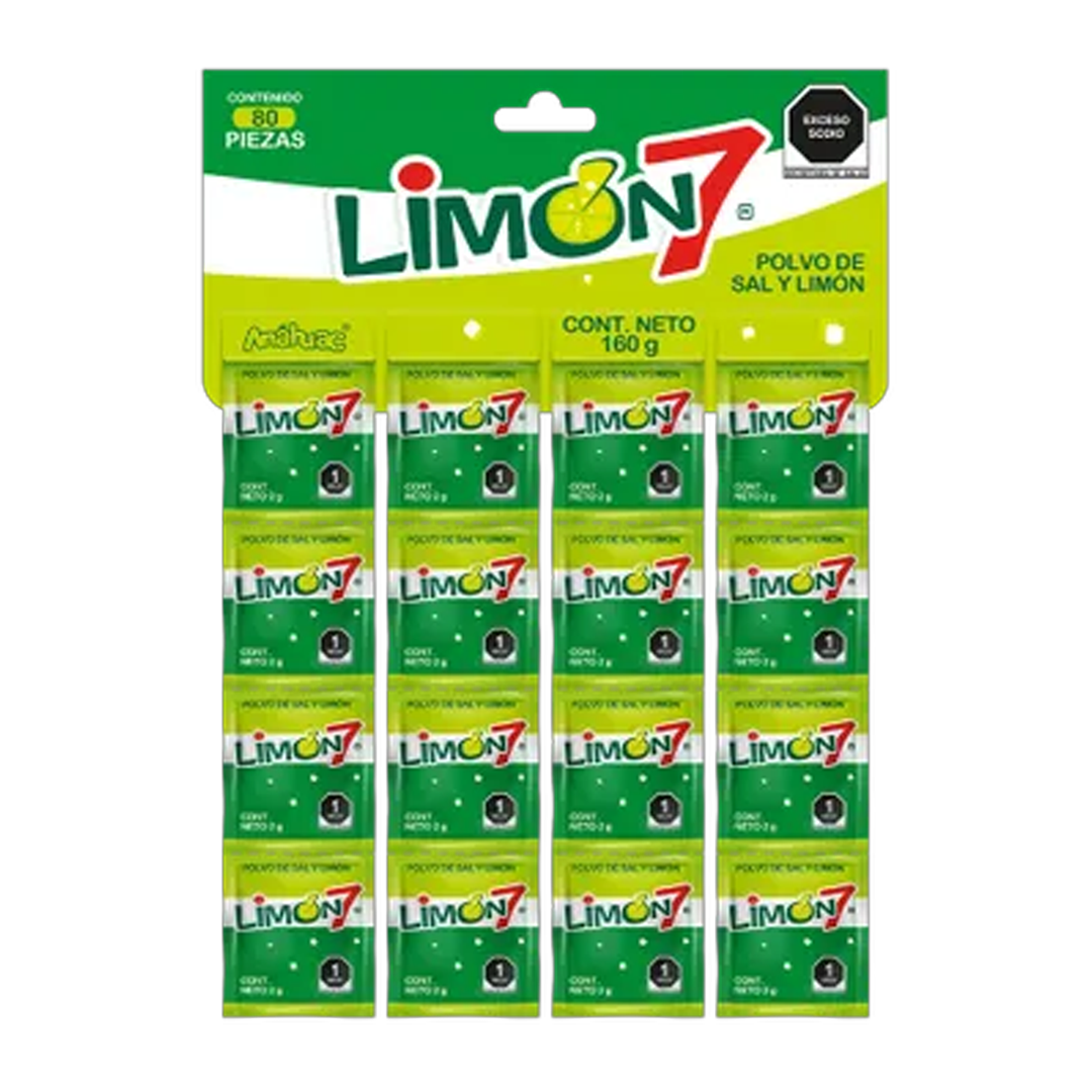 Anahuac Limon 7 - La Solapa Contiene 80 Piezas