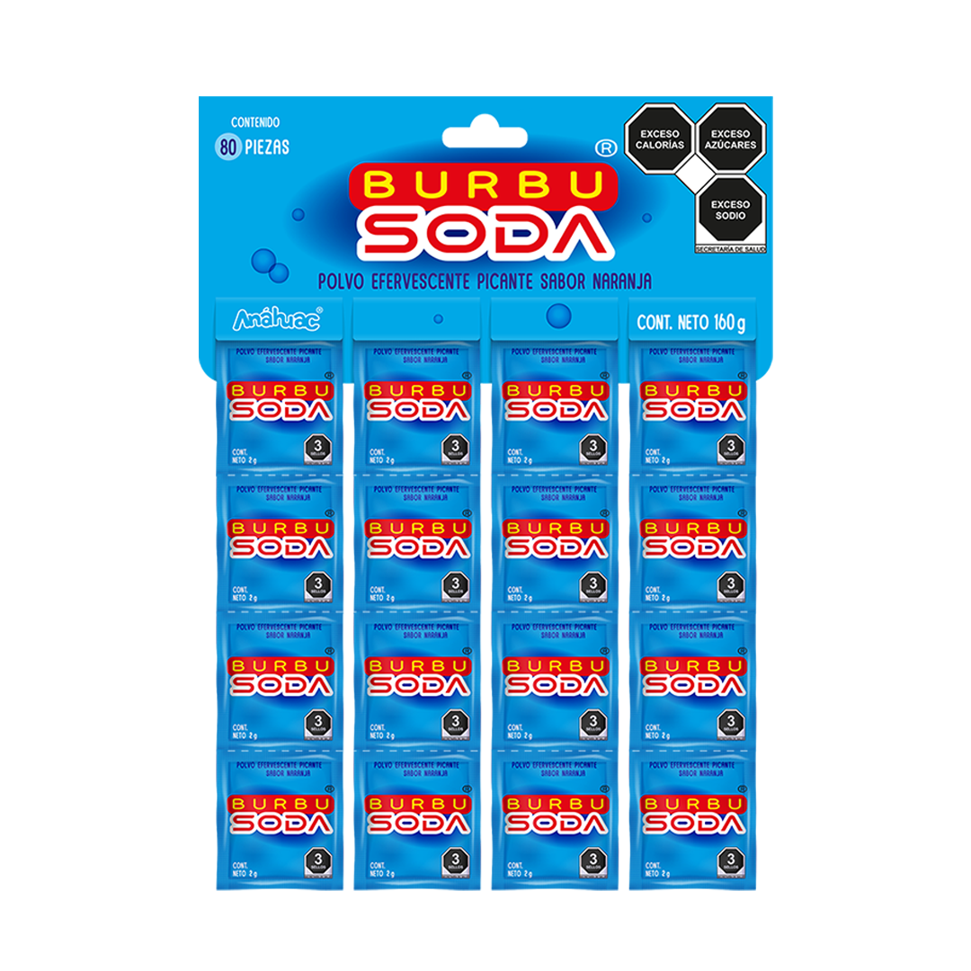 Anahuac Burbusoda Chica - La Solapa Contiene 80 Piezas