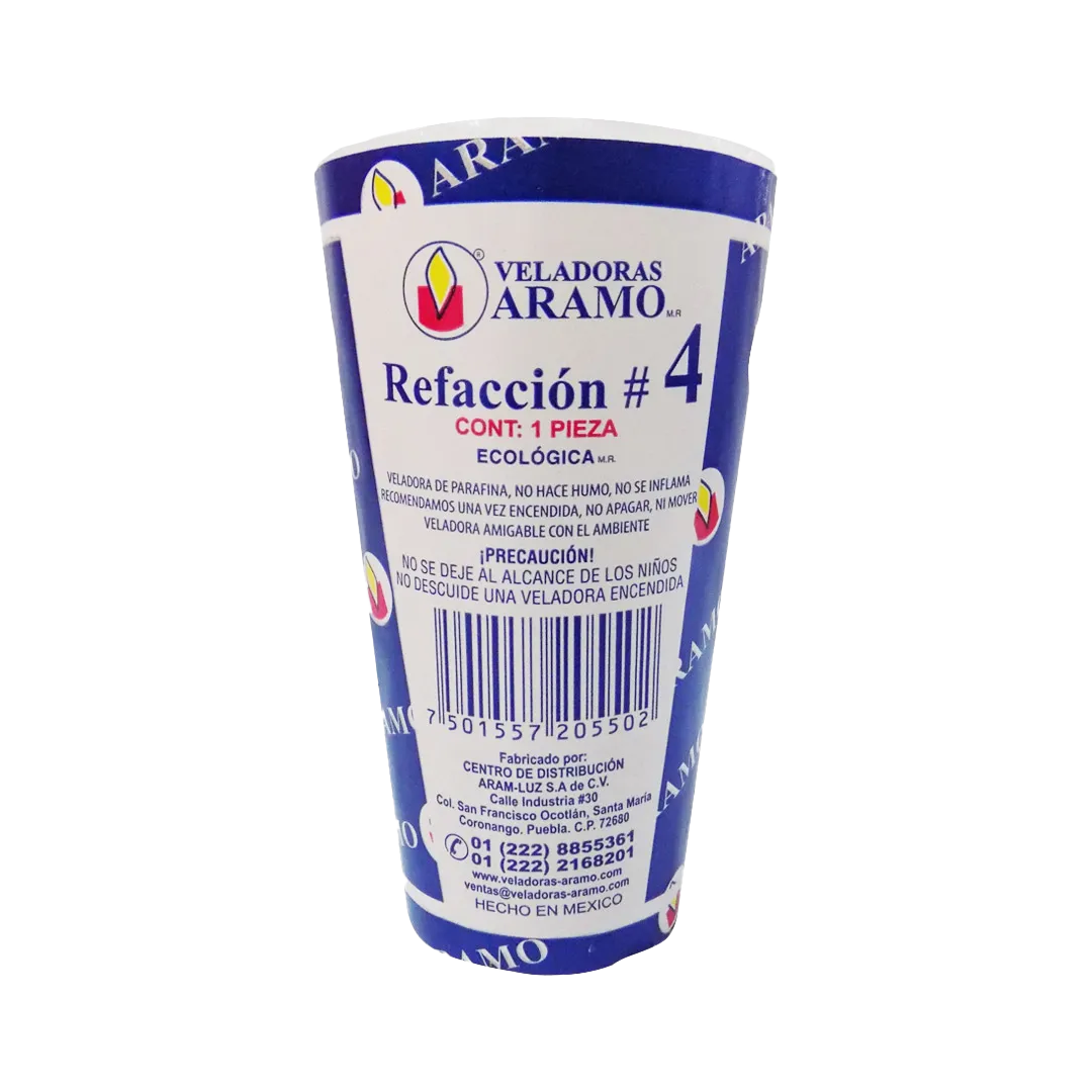 ARAMO VELA CONO AZUL#4 1/1pz (Caja:40dsp)