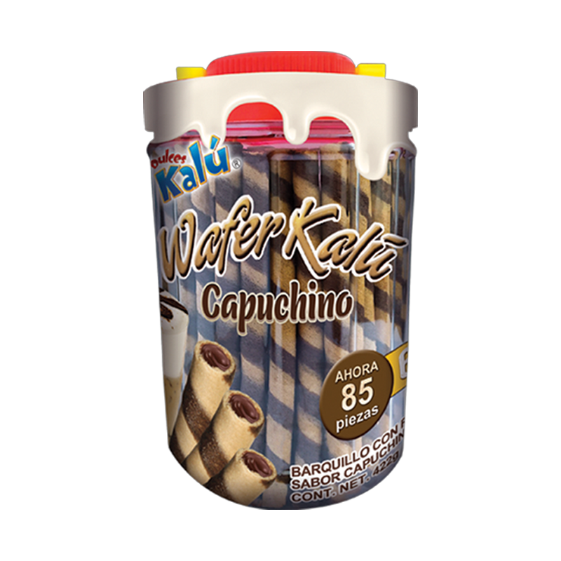 Azteca Wafer Capucchino - El Vitrolero Contiene 85 Piezas
