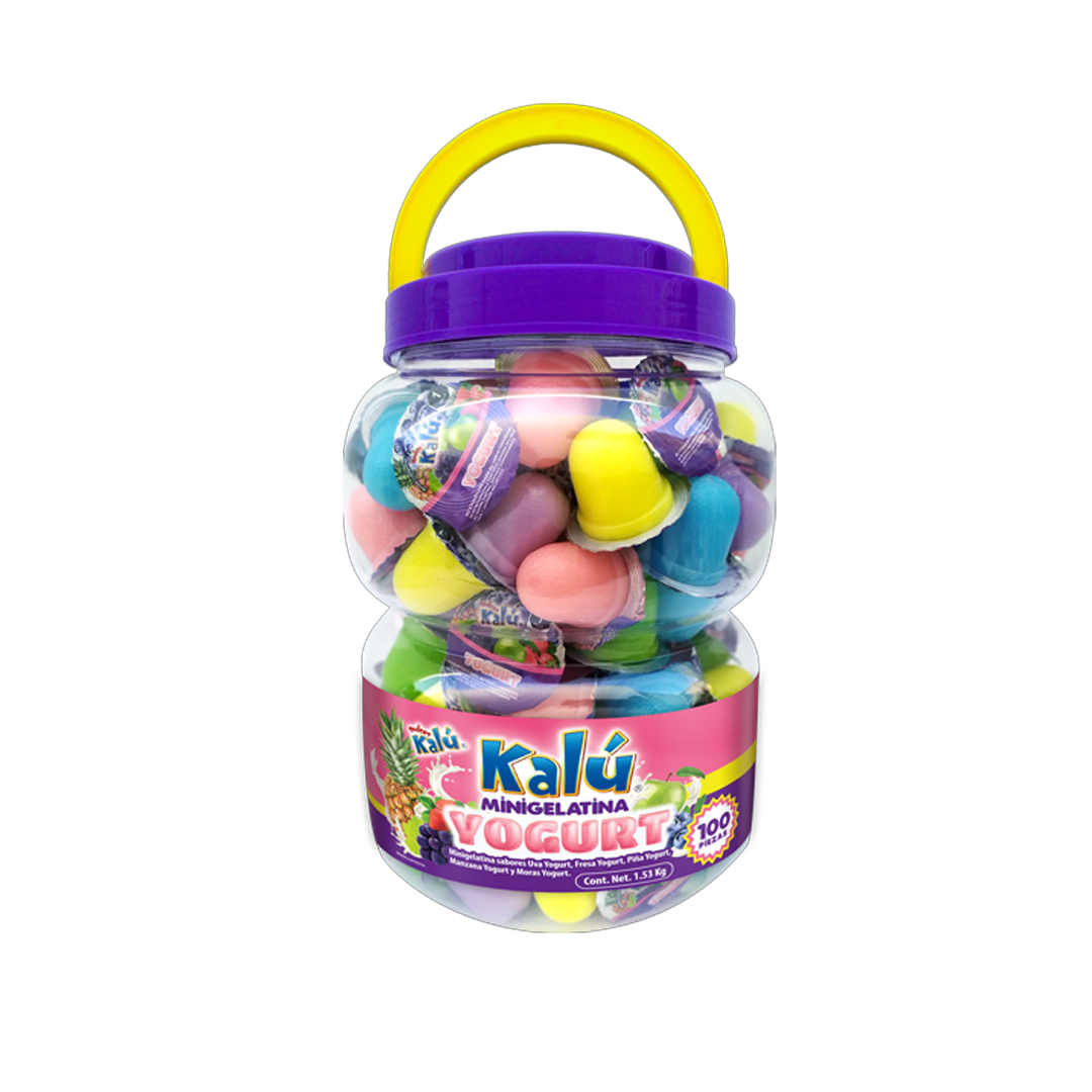 Azteca Mini Gelatina Yogurt - El Vitrolero Contiene 100 Piezas