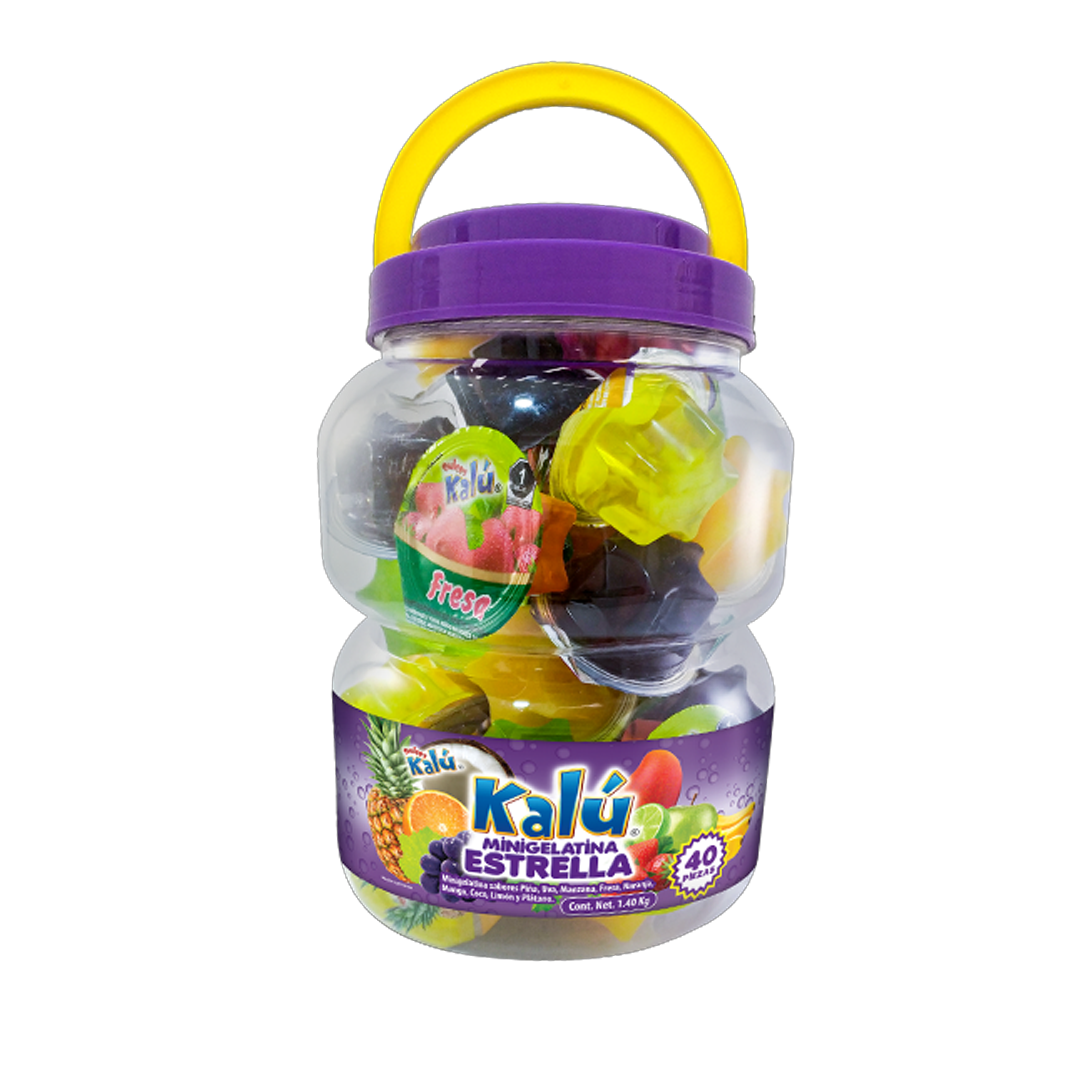 Azteca Mini Gelatina Estrella - La Bolsa Contiene 40 Piezas