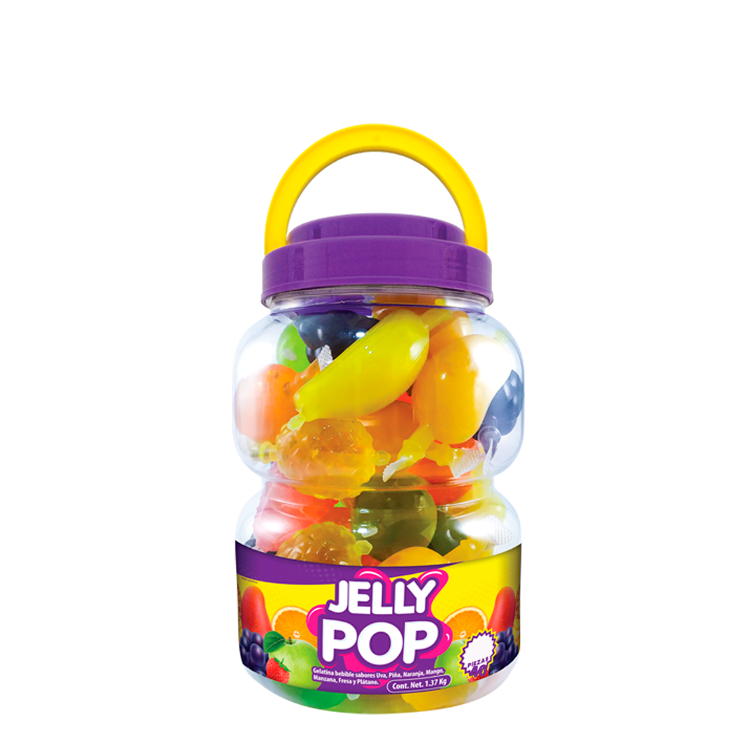 Azteca Jelly Pop Kalu - El Vitrolero Contiene 40 Piezas
