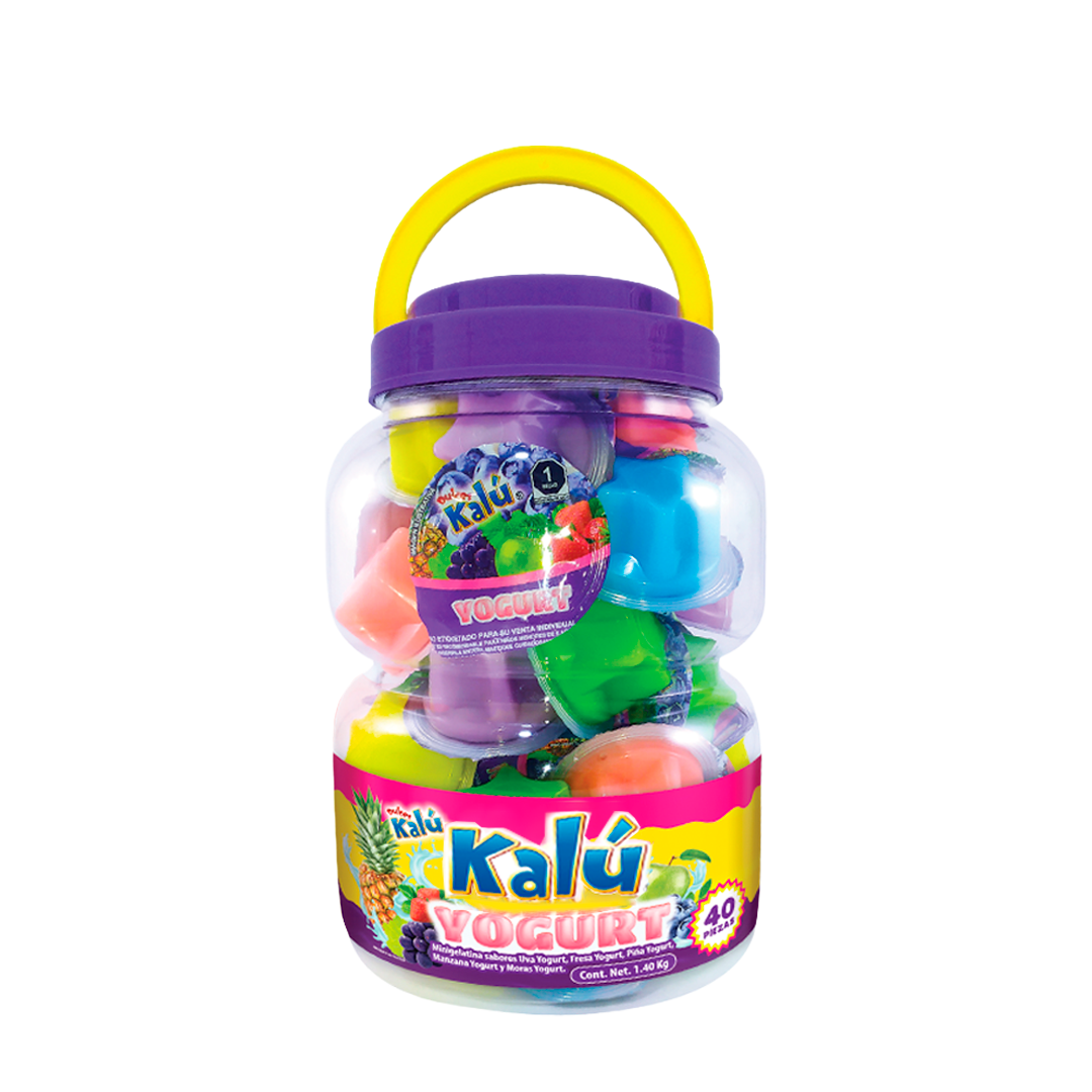 Azteca Mini Gelatina De Yogurt - El Vitrolero Contiene 40 Piezas