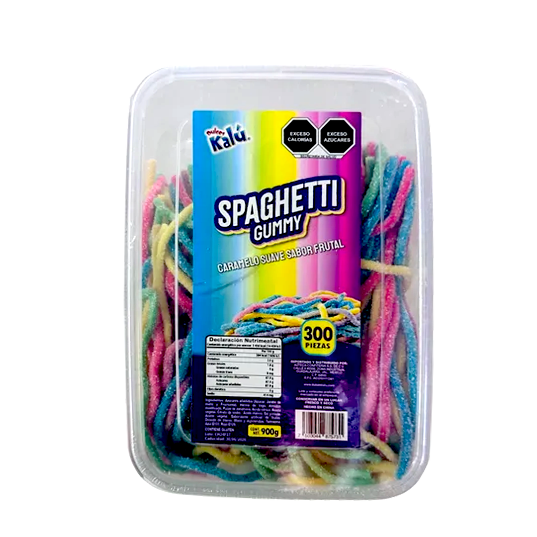 Azteca Spaguetti Gummy - El Display Contiene 300 Piezas