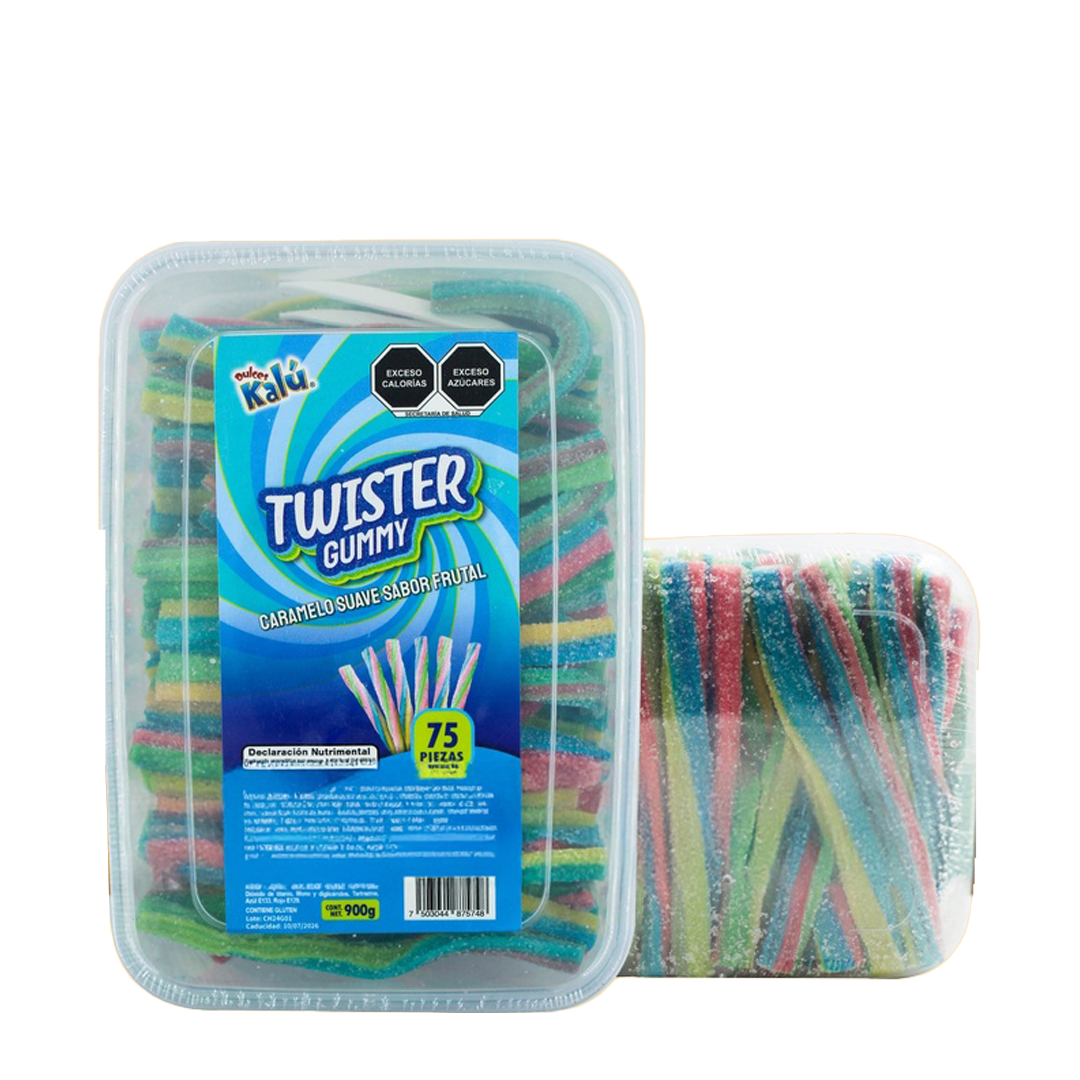Azteca Twister Gummy - El Display Contiene 75 Piezas
