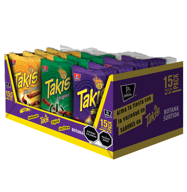 Barcel Pack Takis - El Display Contiene 15 Piezas