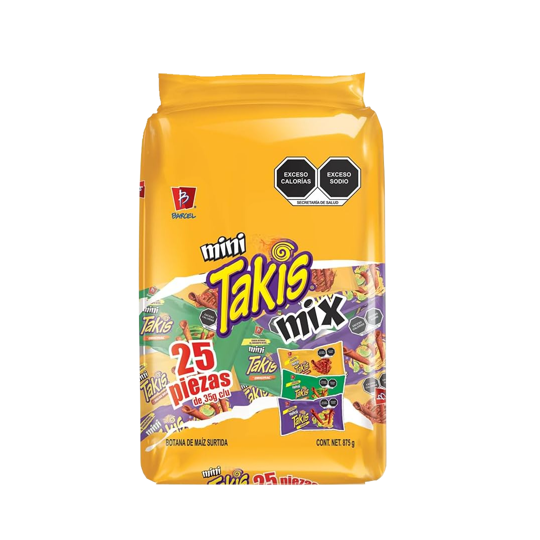 Barcel Mix Mini Takis - La Bolsa Contiene 25 Piezas