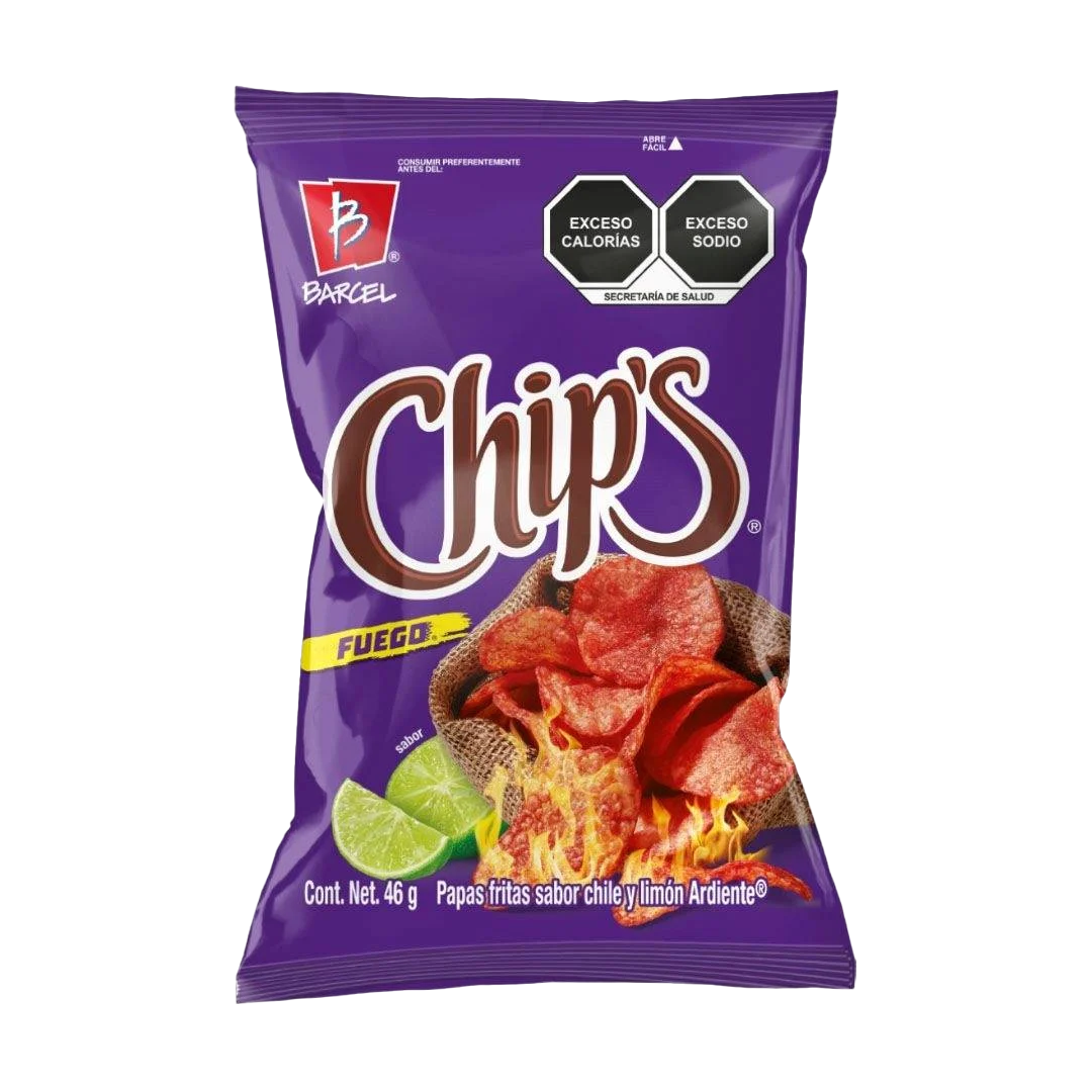Barcel Chips Fuego - La Pieza Contiene 46 Piezas