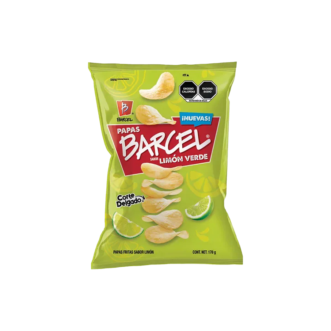 Barcel Ten Pack Papa Limon - La Bolsa Contiene 10 Piezas