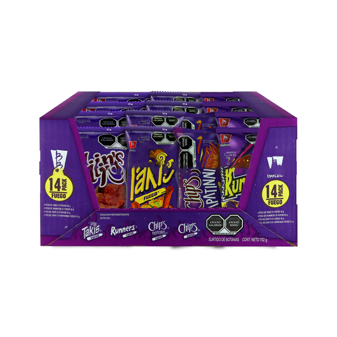Barcel Pack Fuego - El Display Contiene 14 Piezas