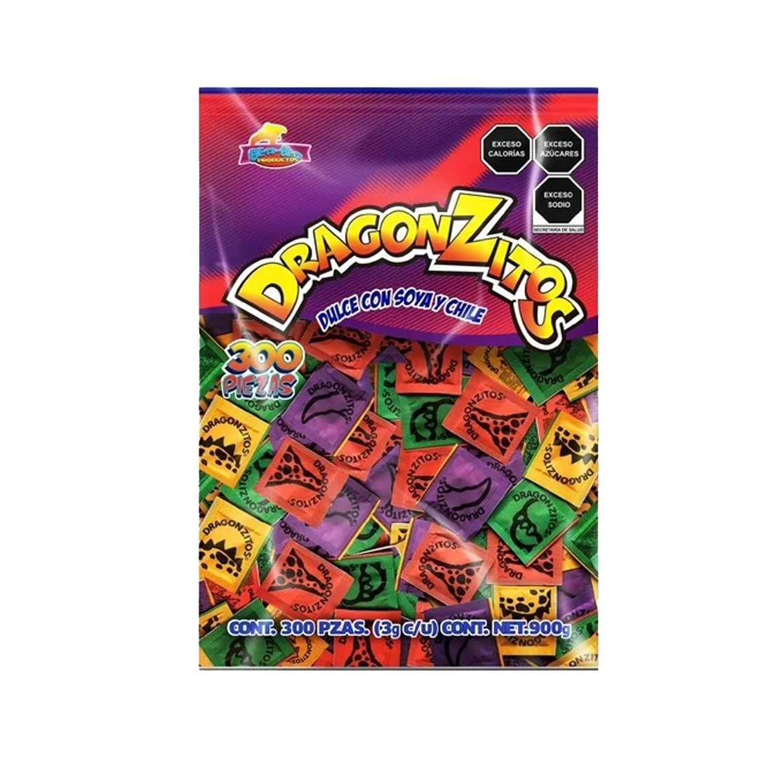 DRAGONZITOS DE SABORES 1/100pzs (Caja:30dsp)