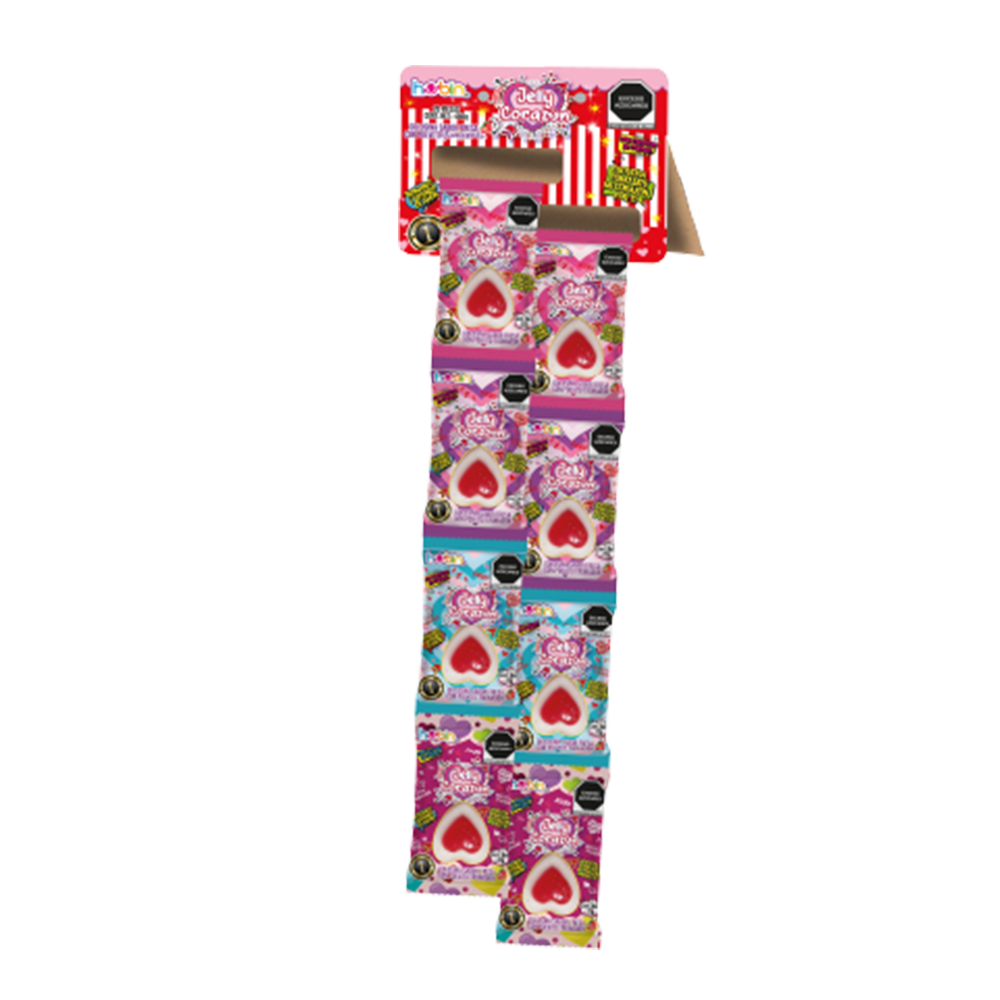 HUBIN JELLY CORAZON TIRA 1/20pzs (Caja:20pqt)