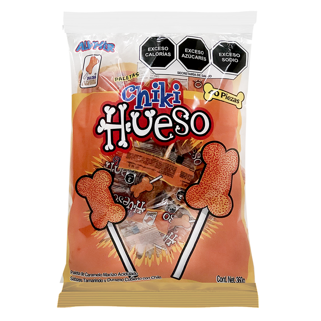 Alvher Paleta Chiki Hueso - La Bolsa Contiene 40 Piezas