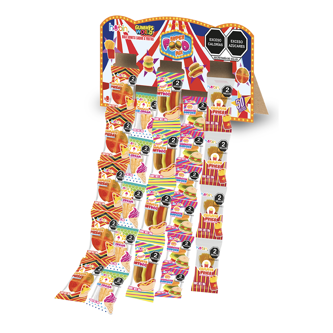 HUBIN SPR FOOD MIX TIRA 1/50pzs (Caja:10dsp)