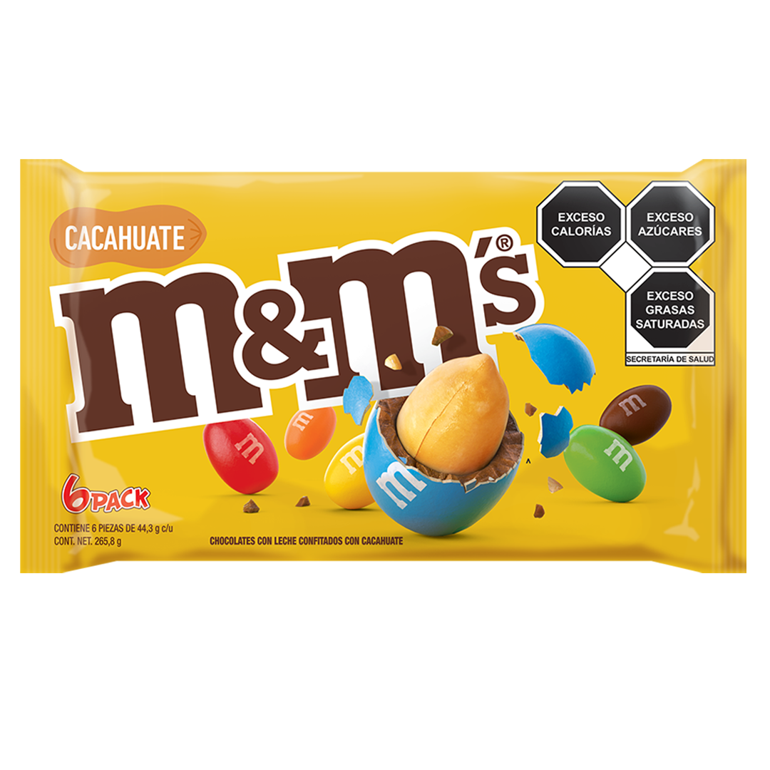 EFFEM M&MS CACAHUATE 1/6/37.5G (CAJA:32PZAS)