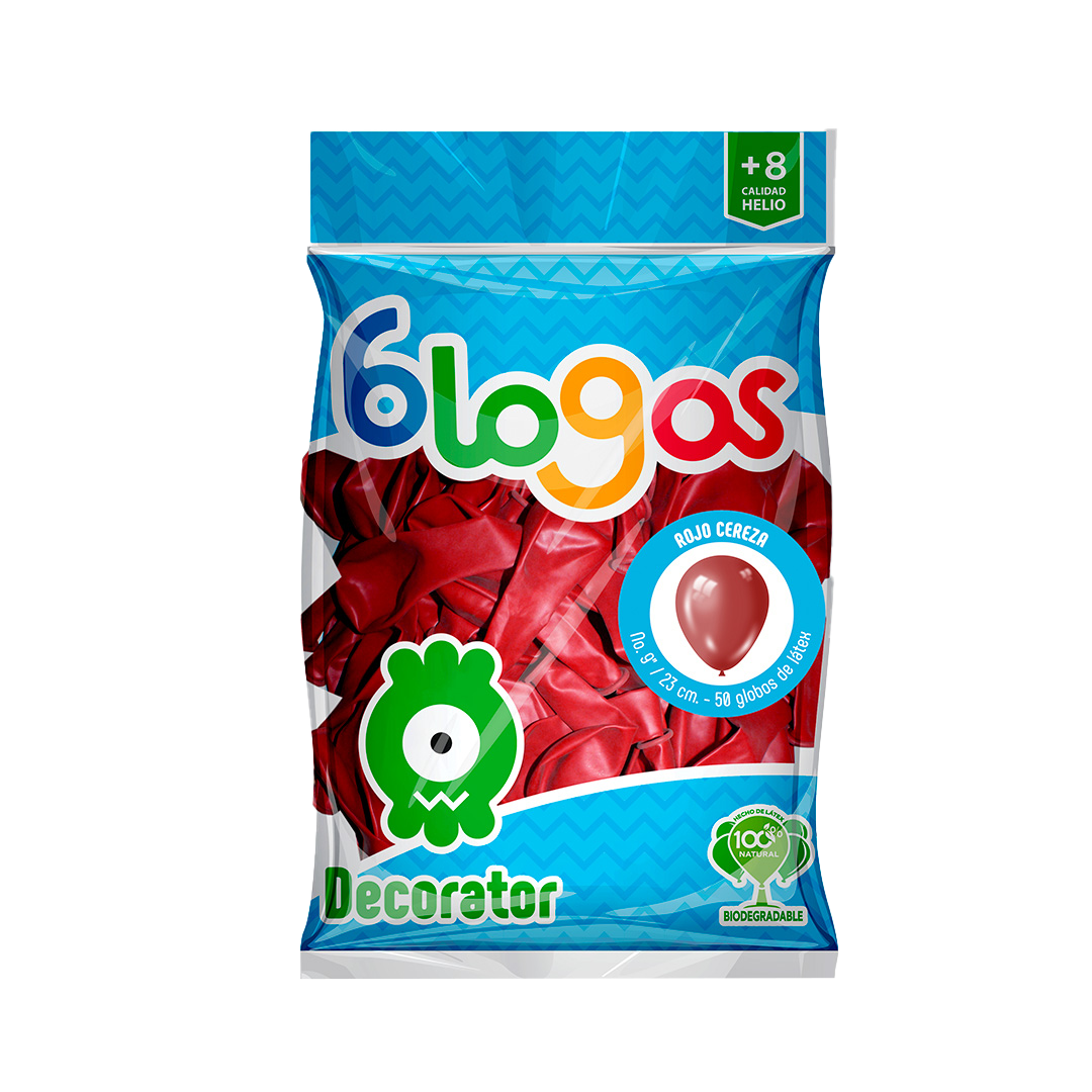 BLOGOS GLOB RJO CEREZA #9 1/50pz (Caja:10dsp)