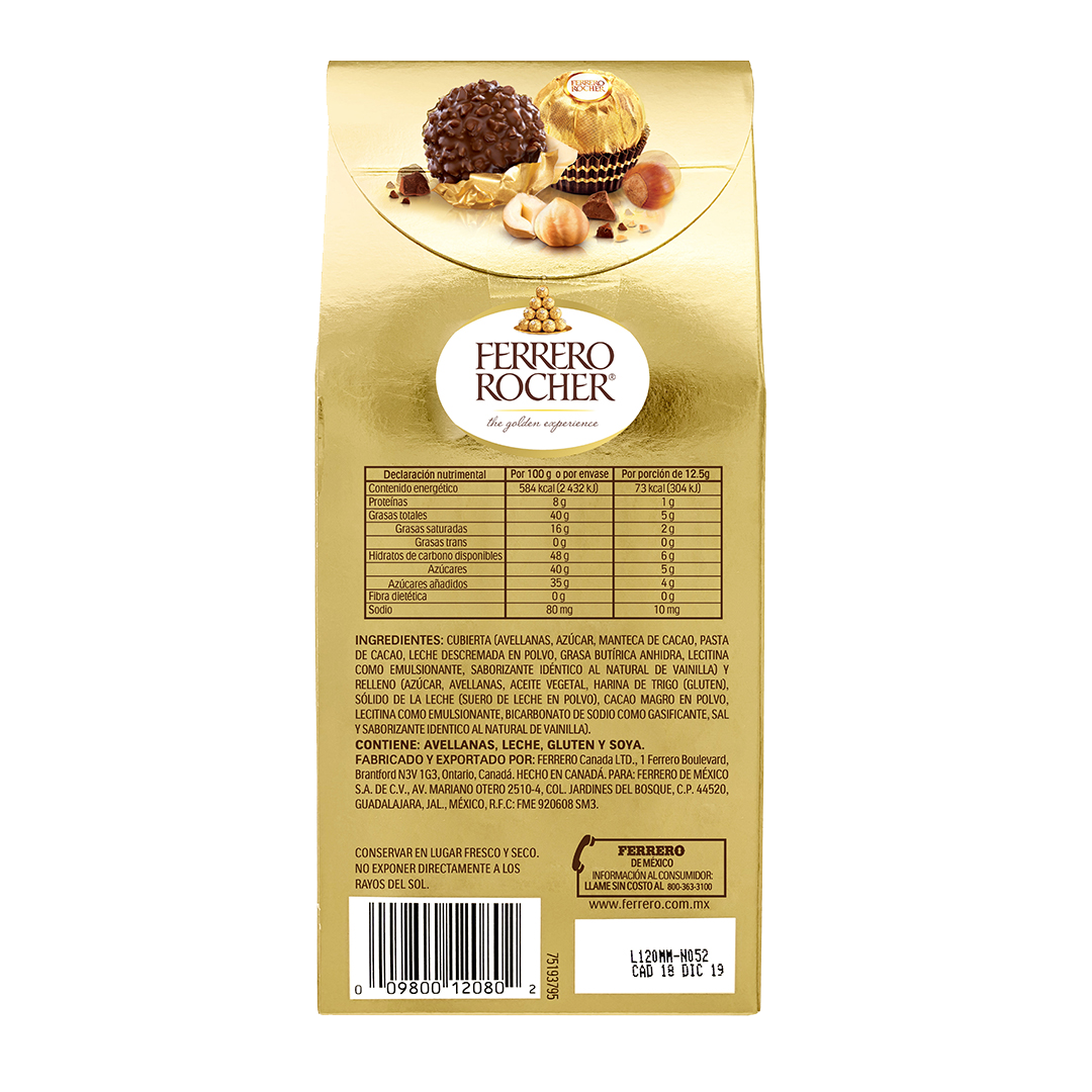 FERRERO ROCHER T8 1/8pz (Caja:20dsp)