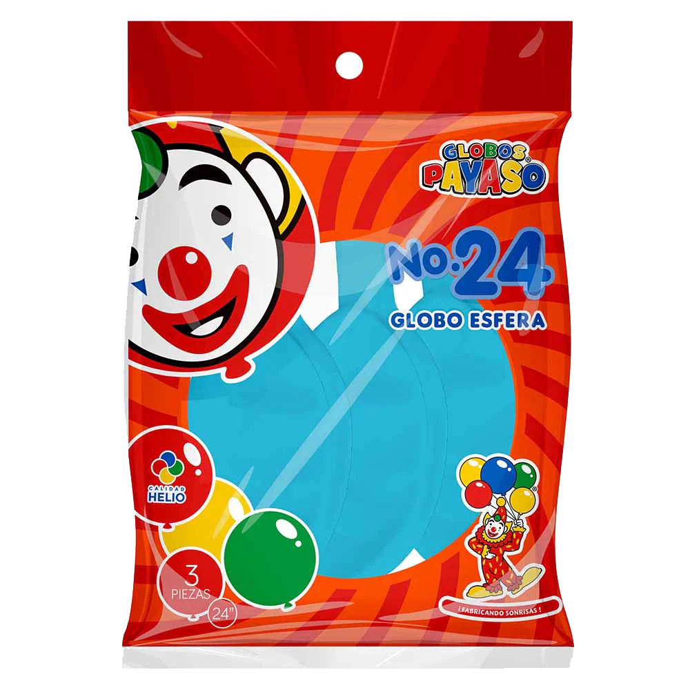GLOBO NO. 24 AZUL ROYAL 1/10/3