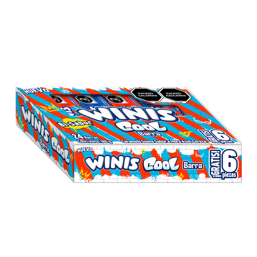 Winis Cool Barra - El Display Contiene 24 Piezas + 6 Piezas Gratis