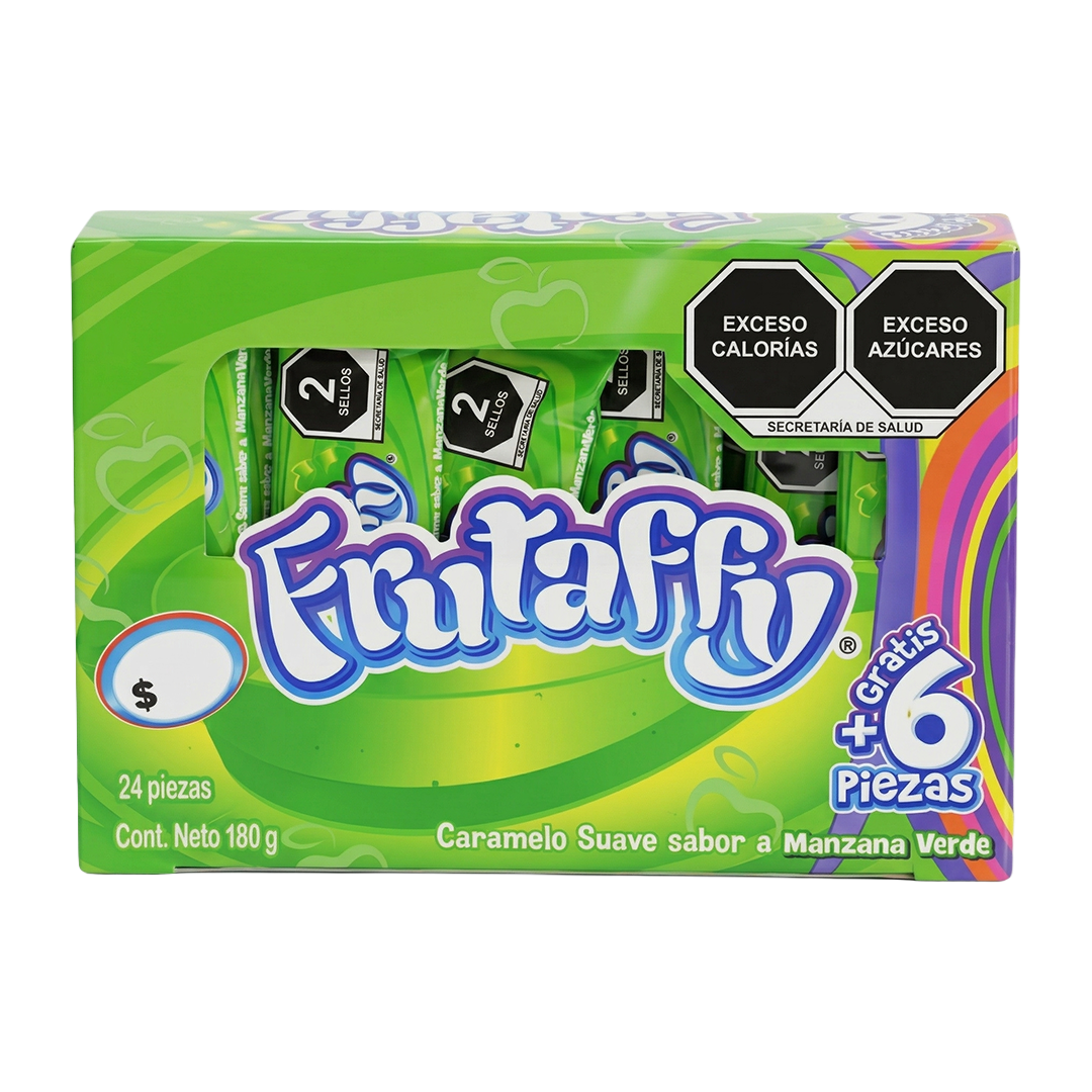 Winis Frutaffy Manzana - Display Con 24 Piezas + 6 Piezas Gratis