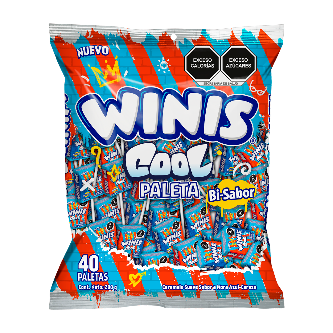 Winis Paletas Cool - La Bolsa Contiene 40 Piezas