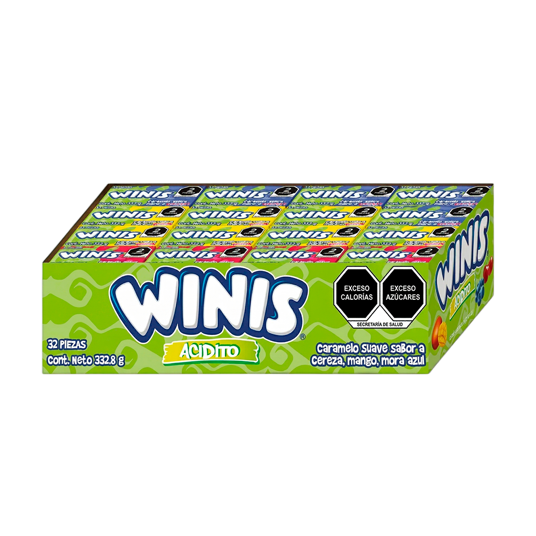 Winis Acidito Surtido T4 - Display Con 32 Piezas