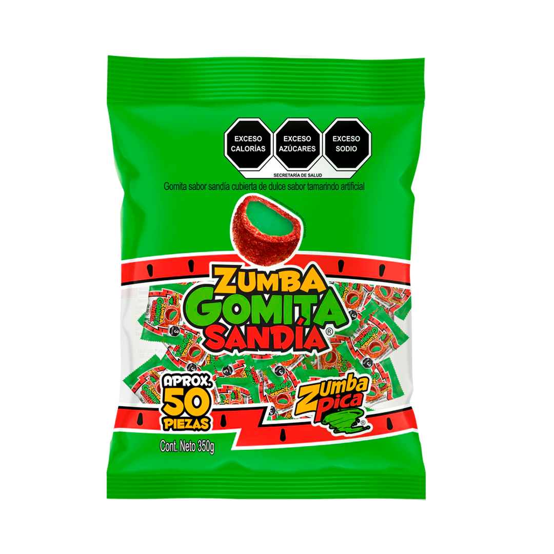 ZUMBA GOMA MINI SANDIA 1/50pz (Caja:24pz)
