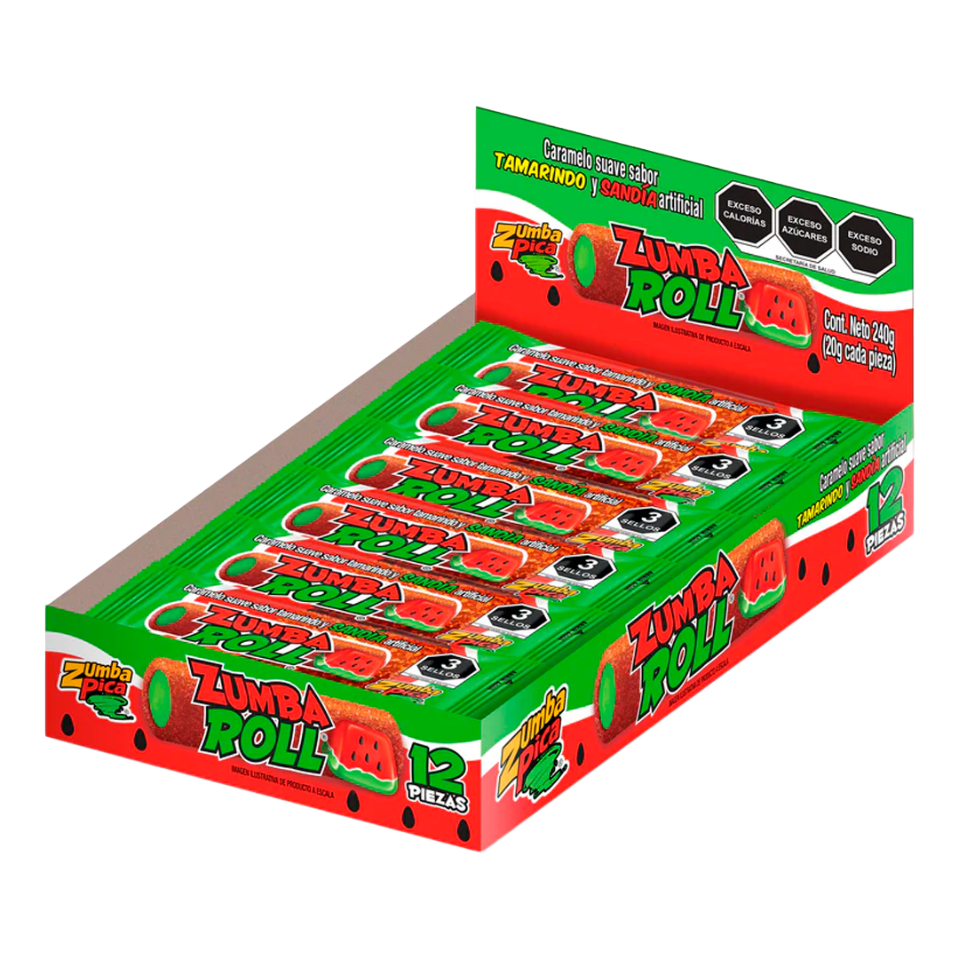 ZUMBA ROLL SANDIA 1/12pz (Caja:16pz)
