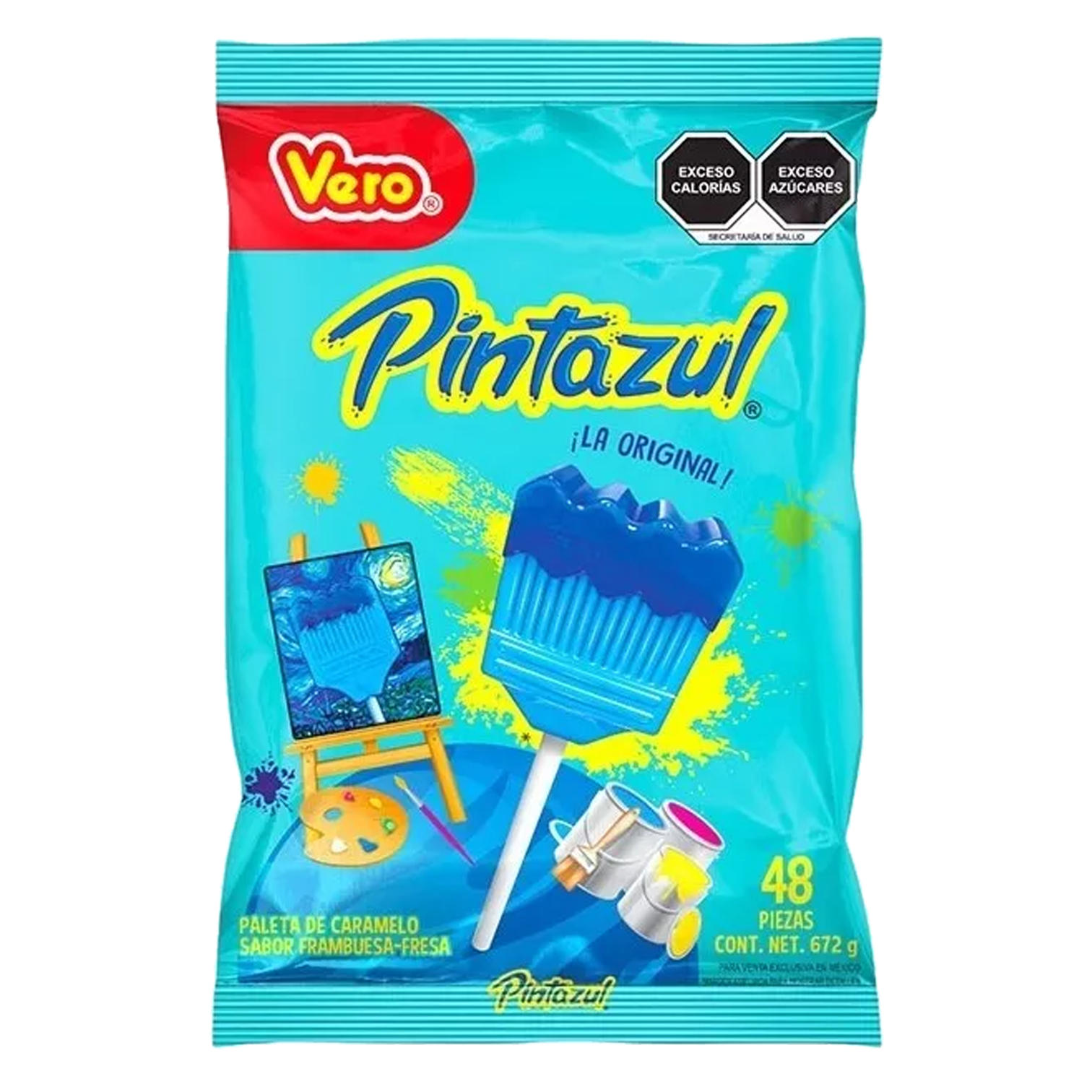 VERO PAL.BROCHITA  PINTAZUL 1/48pzs (Caja:24bls)