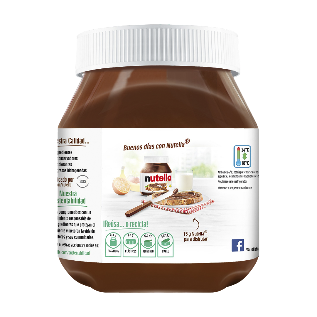 FERRERO NUTELLA 1/750gr (Caja: 12dsp)