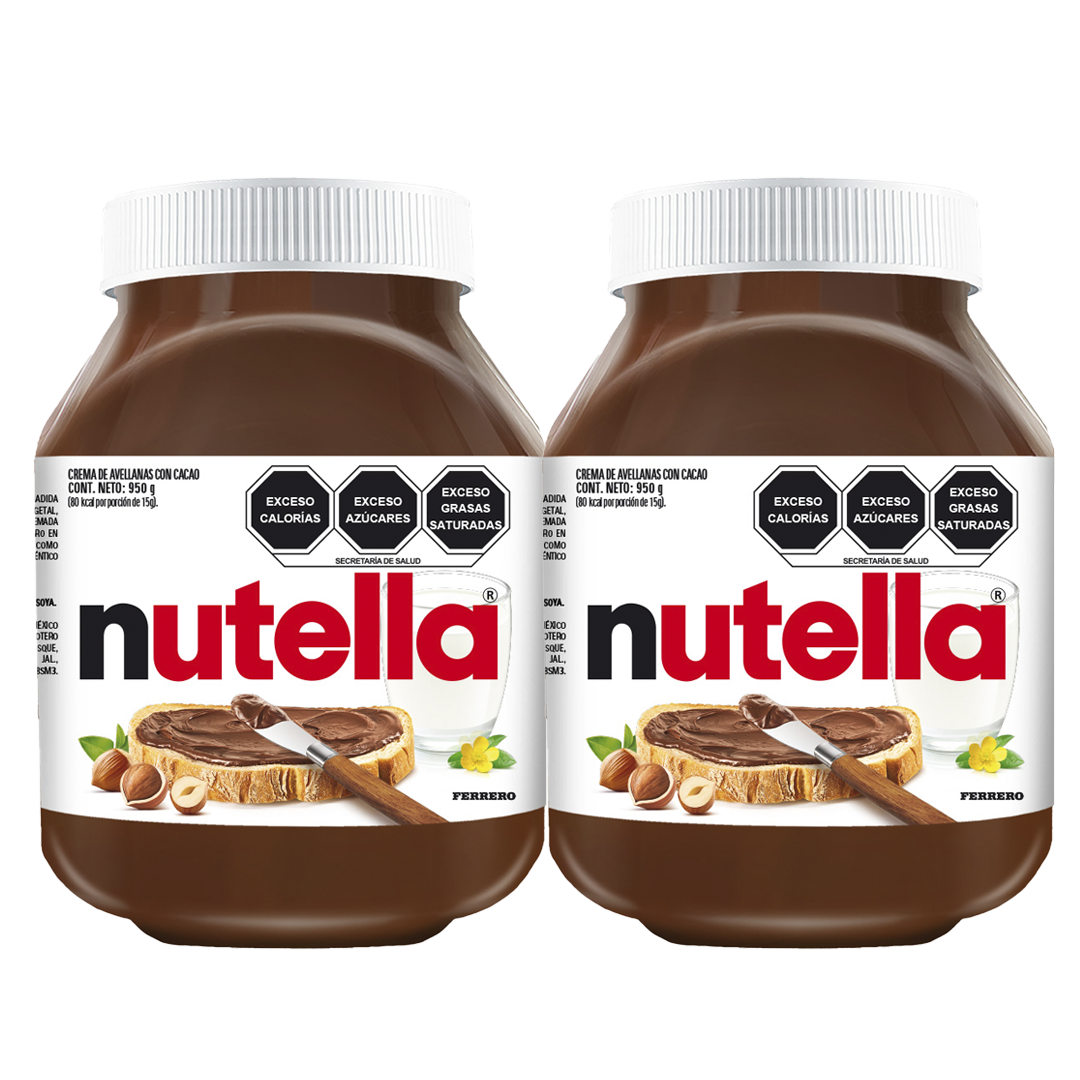 FERRERO NUTELLA BI-PACK 1/950grs (Caja: 8pzs)