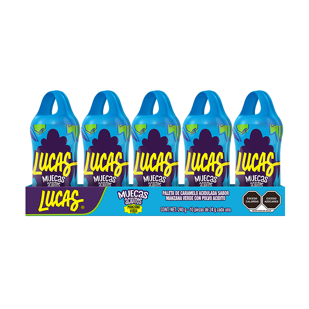 LUCAS GUSANO ACIDITO 1/10pzs (Caja:30dsp)