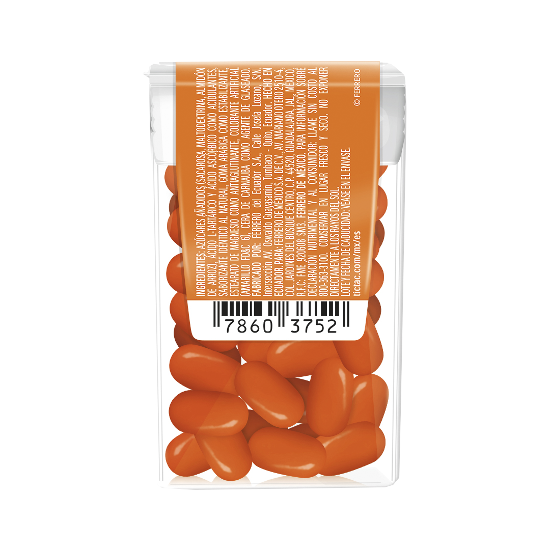 FERRERO TIC TAC NARANJA 1/12pzs (Caja: 12dsp)