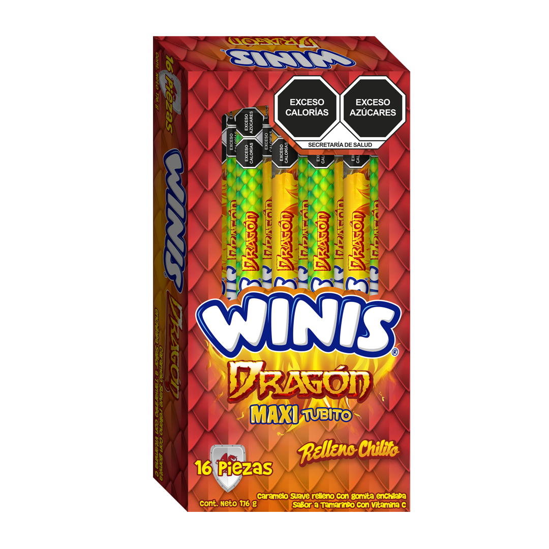Winis Maxitubito Dragon - El Display Contiene 16 Piezas