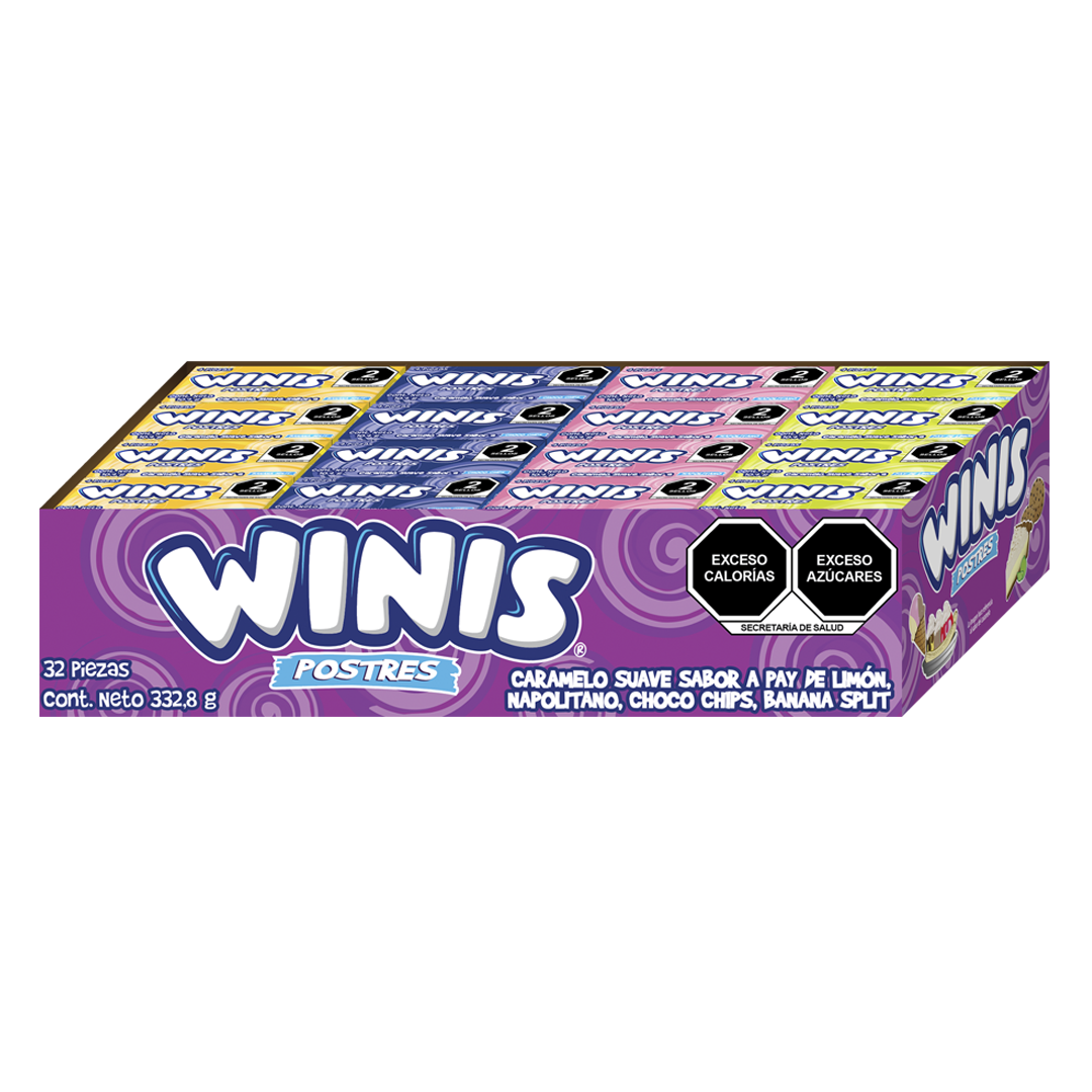 Winis Postres T4 - Display Con 32 Piezas