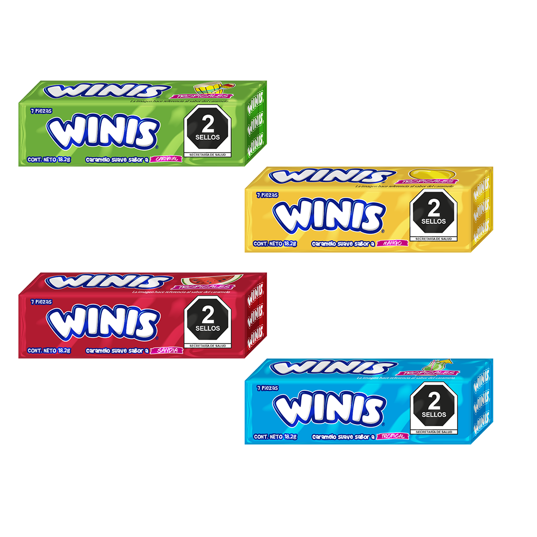 Winis Tropical T7 - El Display Contiene 16 Piezas