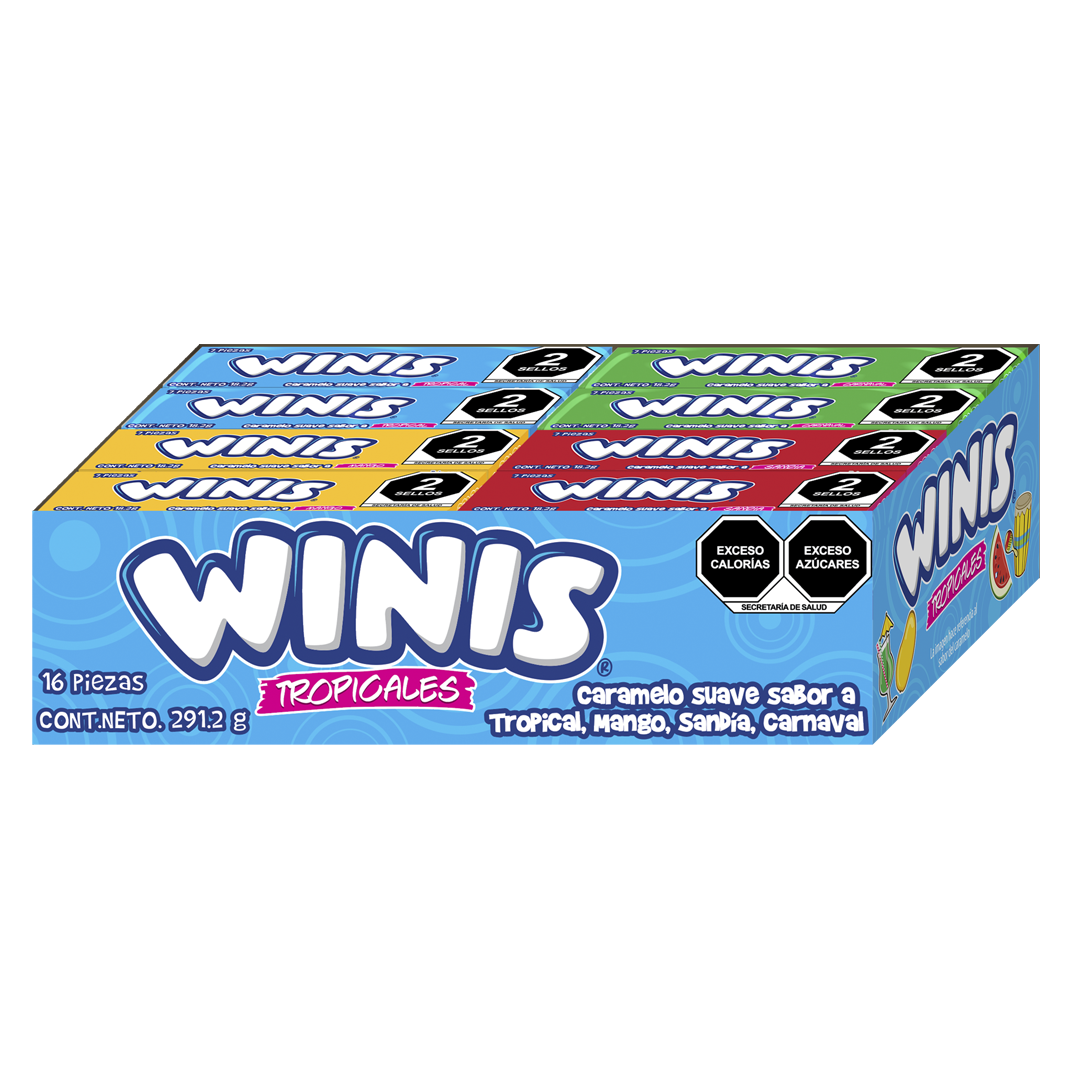 Winis Tropical T7 - El Display Contiene 16 Piezas